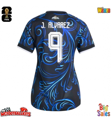 Argentina Julian Alvarez #9 Replica Away Stadium Shirt for Women World Cup 2026 Short Sleeve